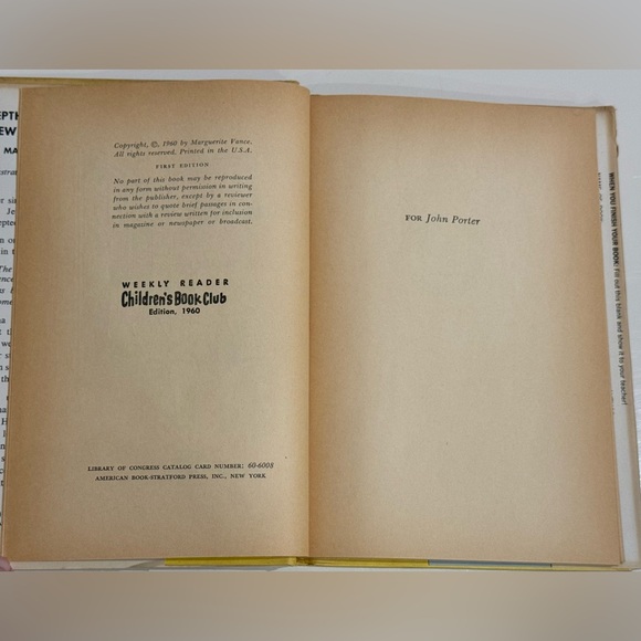 Vintage 1960 Jeptha and the New People - Weekly Reader | HC | 1st Edition VGC - Picture 7 of 16